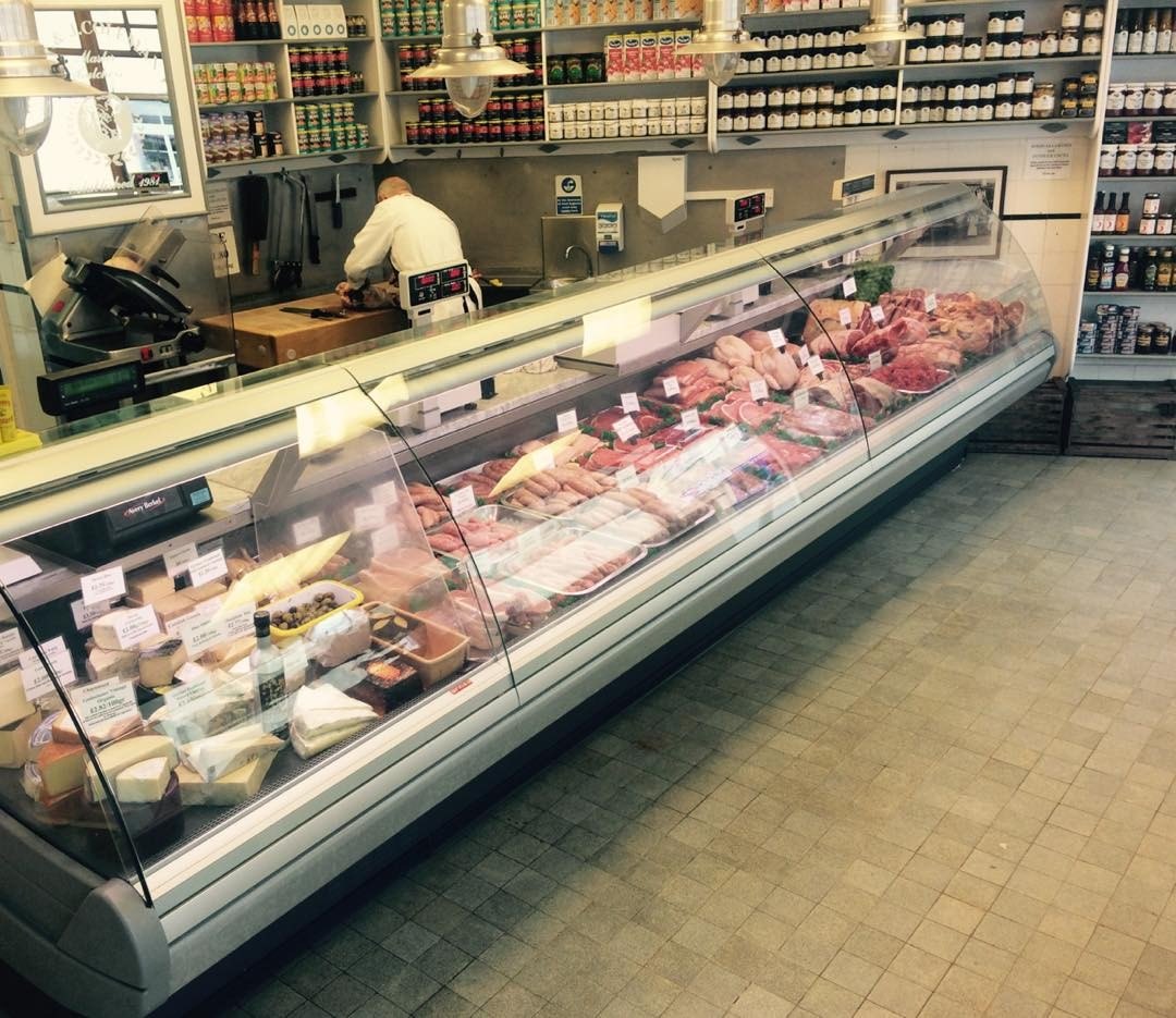 Colemans Butchers counter and shop interior