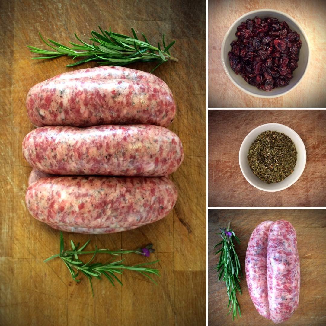 Salcombe sausages and Boerworst